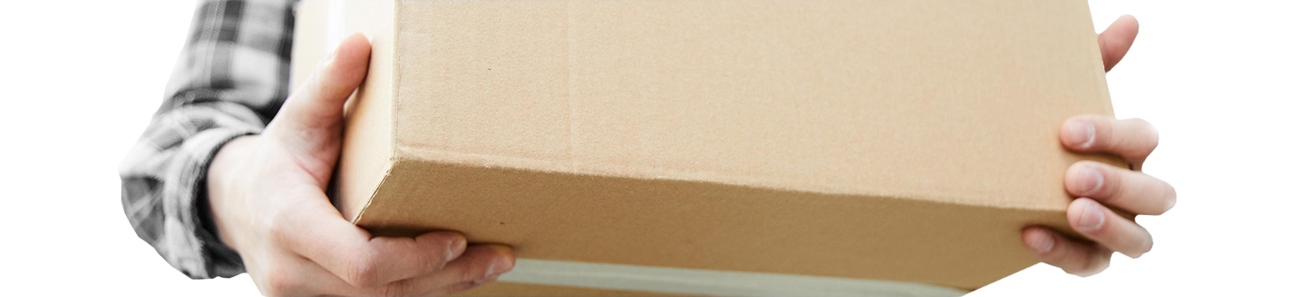 Man returning package